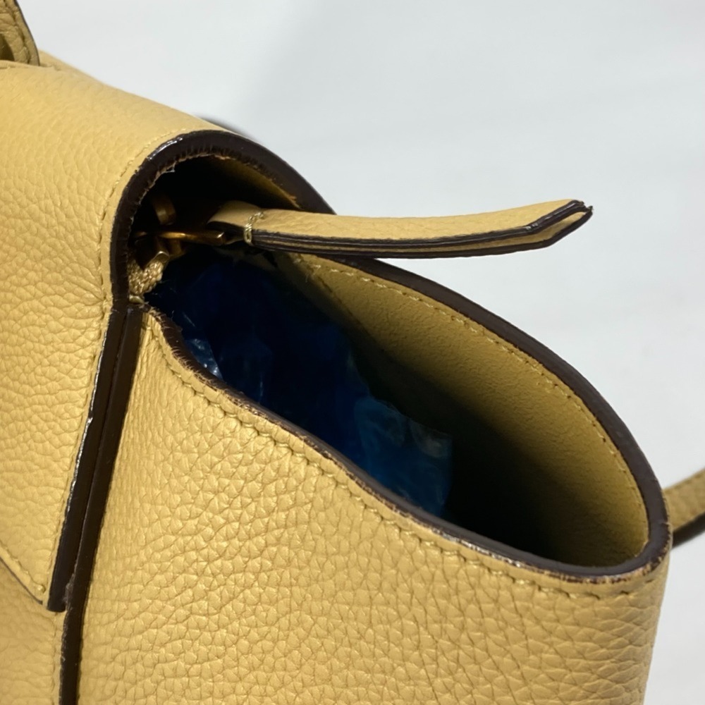 CELINE Yellow Leather Shoulder Bag - Picture 9 of 16